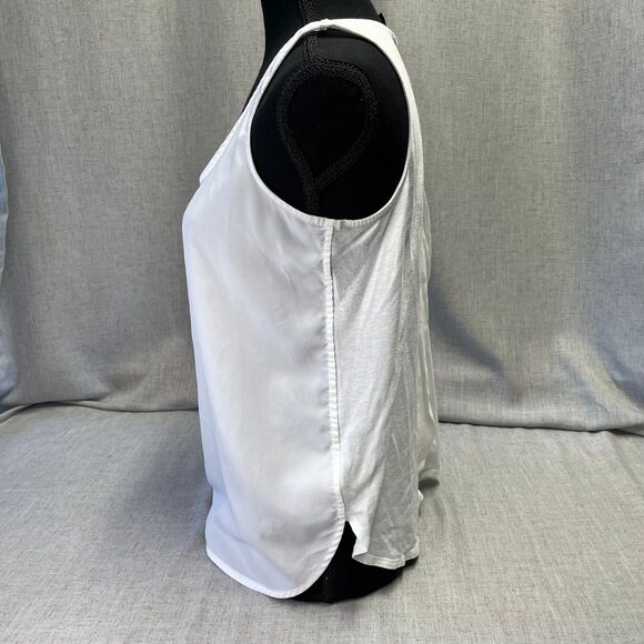 Banana Republic Tank Tops White Pink Set Polyester‎ Cotton Women’s Petite Small - Picture 4 of 12